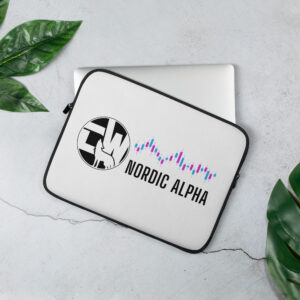 Nordic Alpha Black Logo 13" & 15" Laptop Sleeve