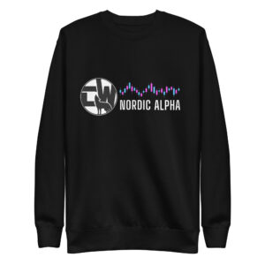 Nordic Alpha White Logo Unisex Premium Sweatshirt