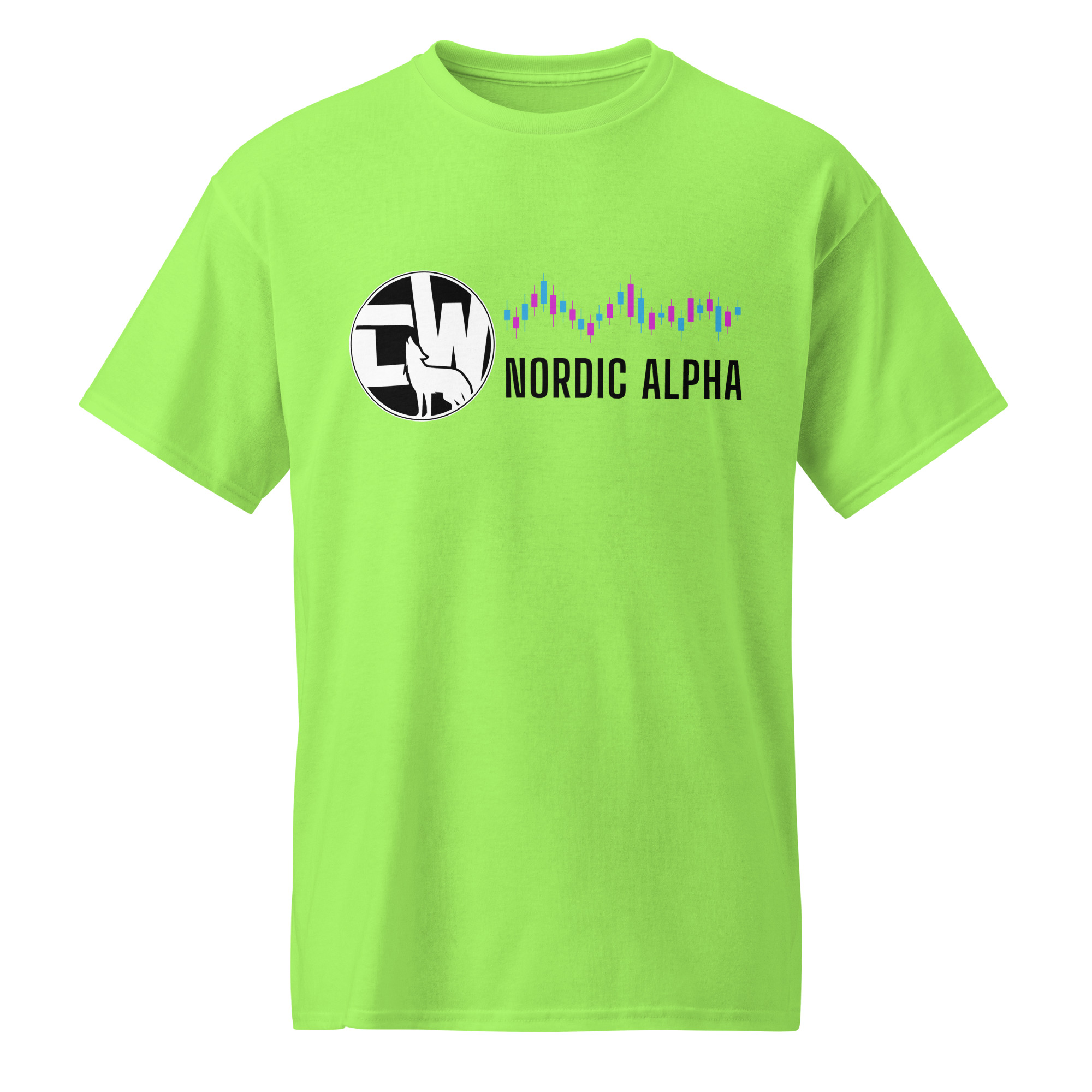 Nordic Alpha Black Logo DryBlend® T-Shirt - Image 6