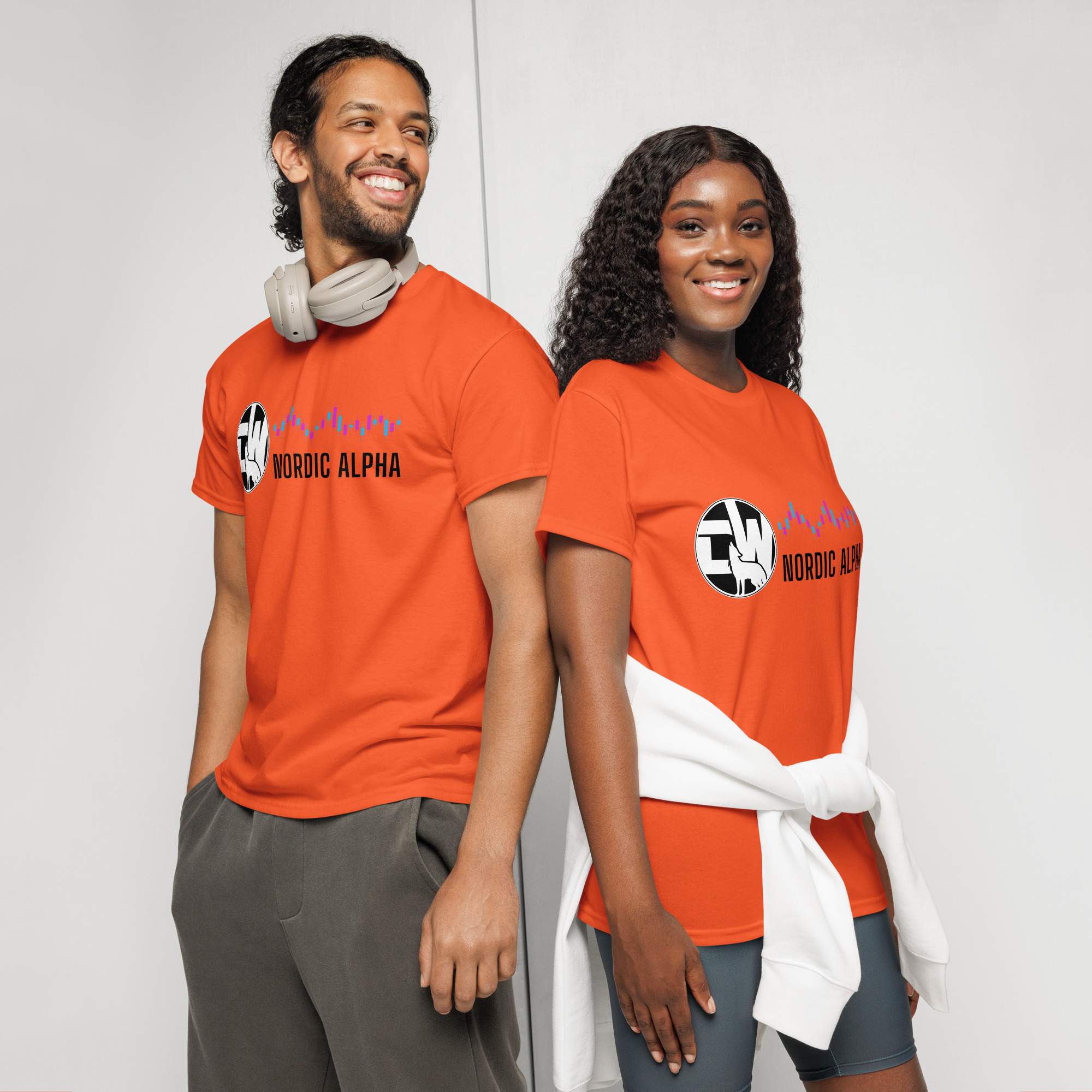 Nordic Alpha Black Logo DryBlend® T-Shirt - Image 30