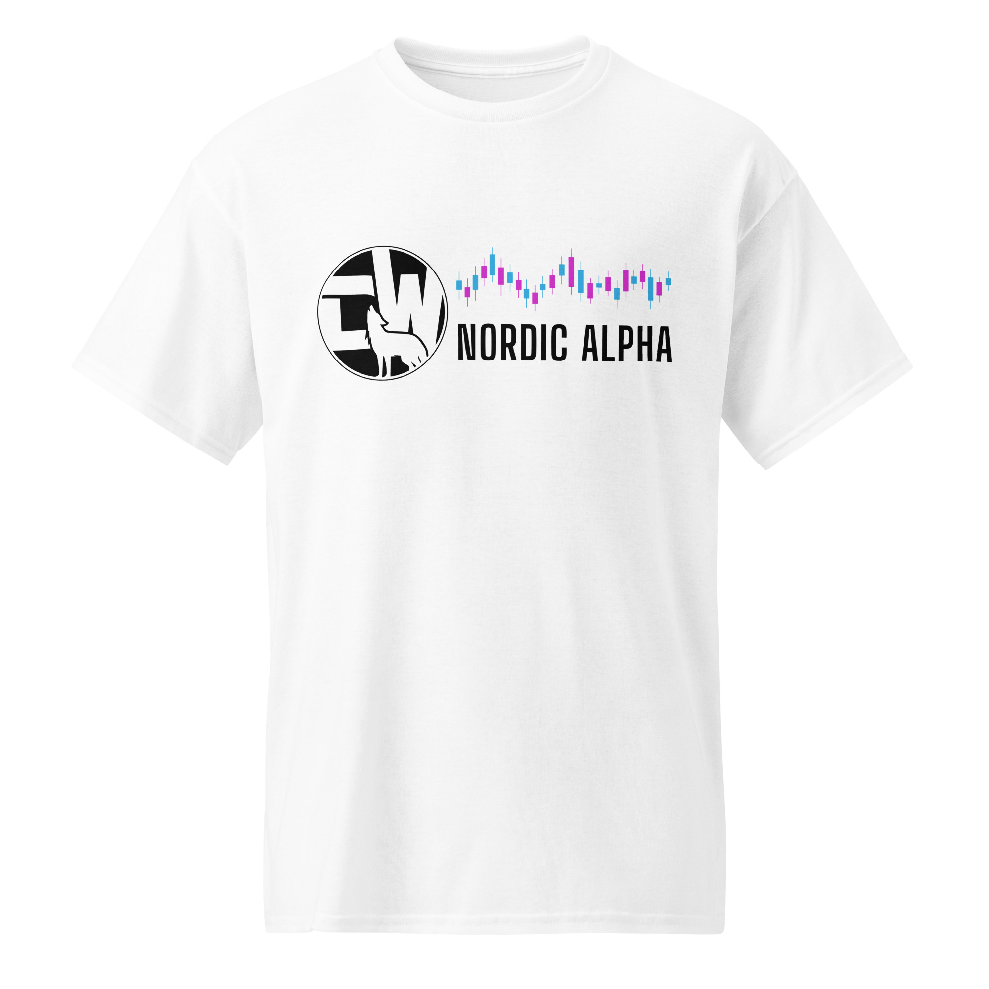 Nordic Alpha Black Logo DryBlend® T-Shirt - Image 8