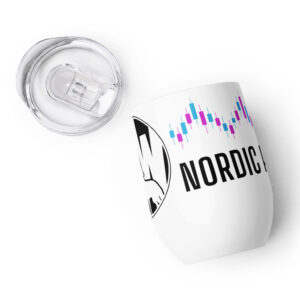 Nordic Alpha Black Logo Wine tumbler