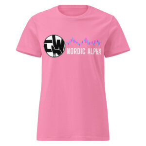 Nordic Alpha White Logo Women’s basic softstyle t-shirt